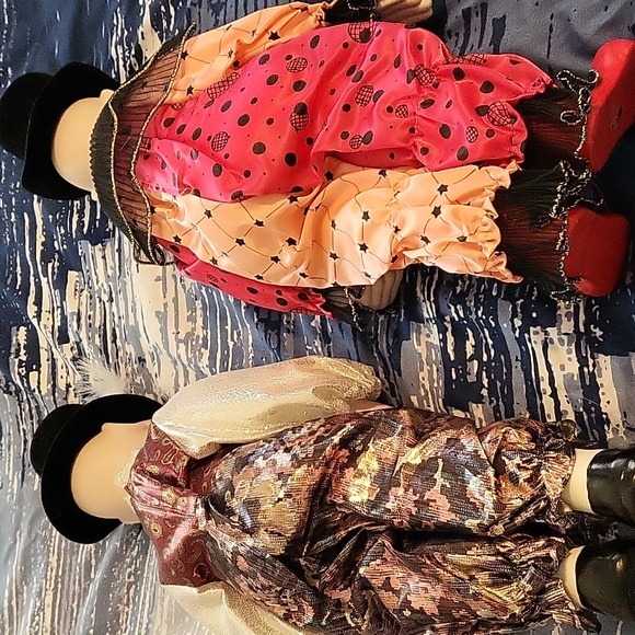 Magical Max and Sad Sam porcelain 16" clowns - Picture 7 of 8